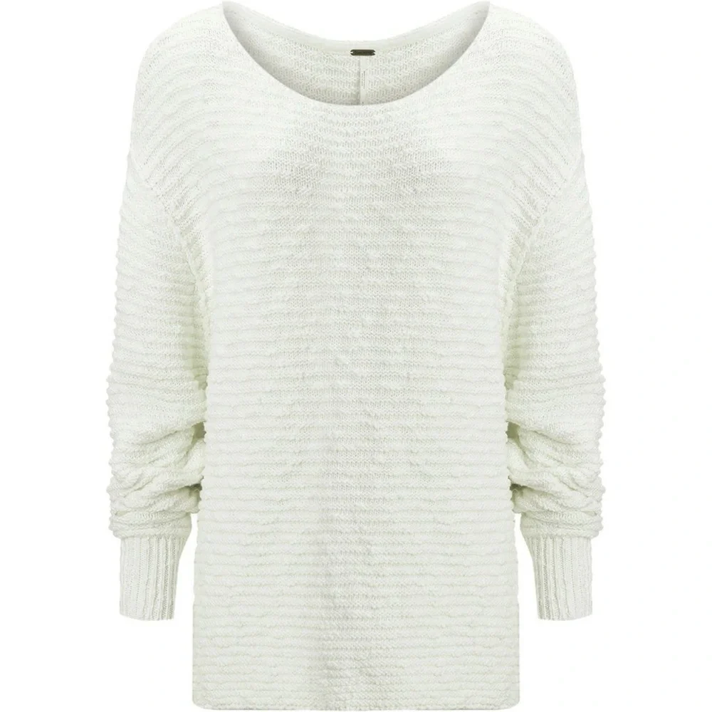 Free People‎ Menace solid tunic Sweater Retail $128 Size Large